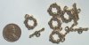 5 16mm Gold Tone Finish Oval Toggle Clasps